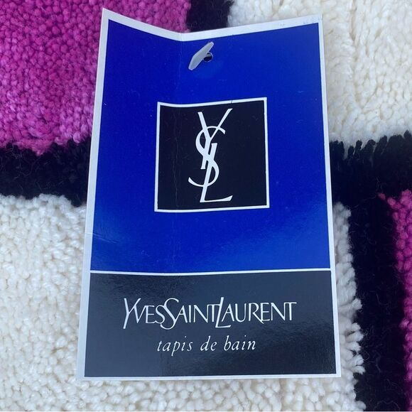NIB New Yves Saint Laurent YSL Colorful Bath Mat/Area Rug Home Decor Bathroom - Picture 5 of 12